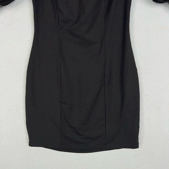 More To Come Dress Women Small Black Lizzy Puff Sleeve Romantic Feminine Minimal - Picture 6 of 16
